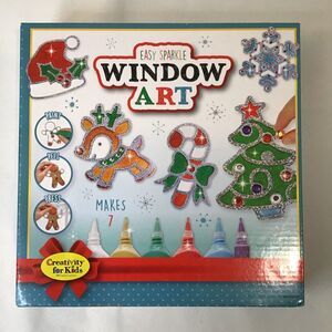 Creativity for Kids Easy Sparkle Christmas Window Art NEW